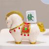 Good Luck Resin Horse Statue Rotatable Desktop Ornament Creative Zodiac Horse Ornaments  Home
