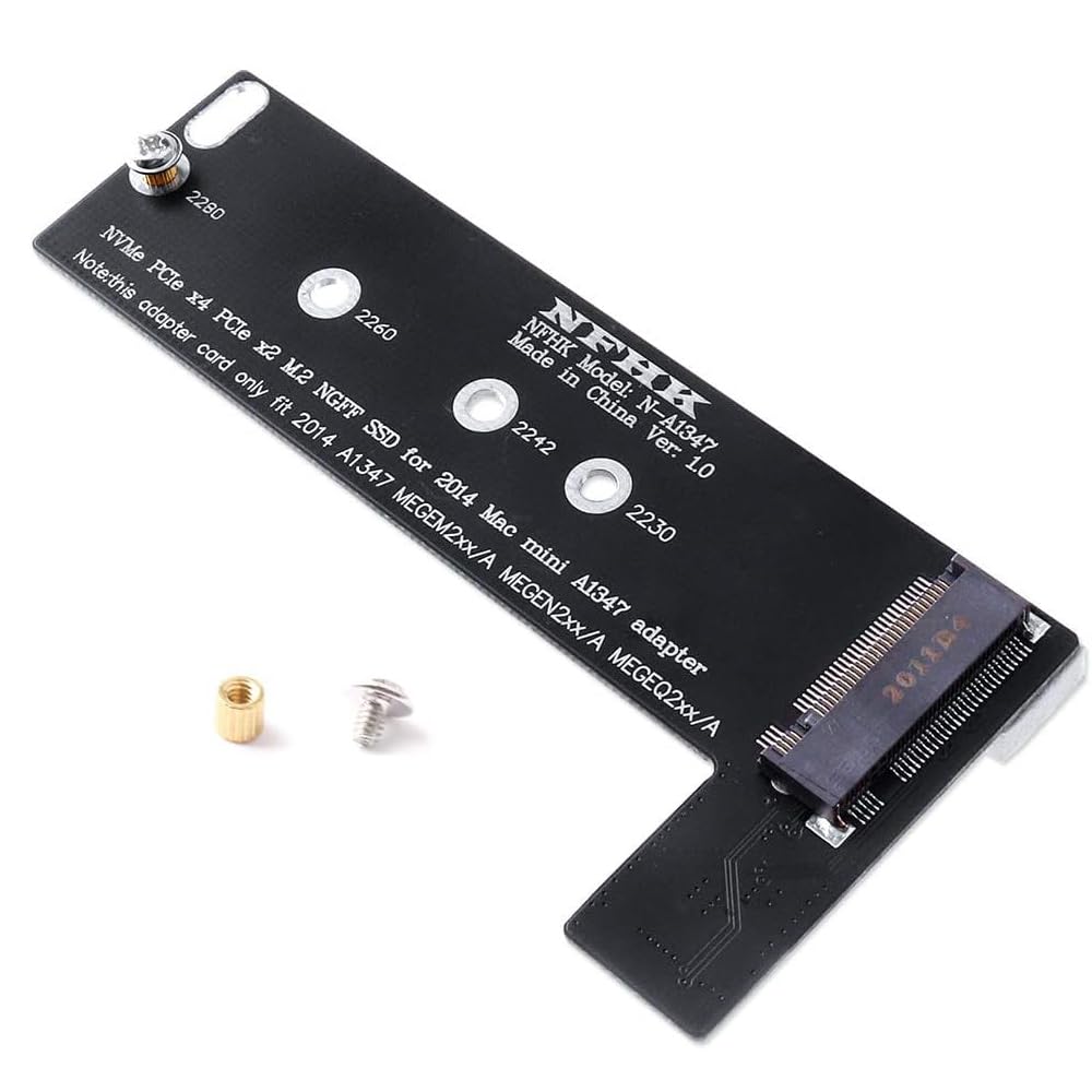 NGFF NVMe SSD Converter Card for 2014 Mac Mini A1347 MEGEN2 MEGEM2 MEGEQ2 M.2 M-Key