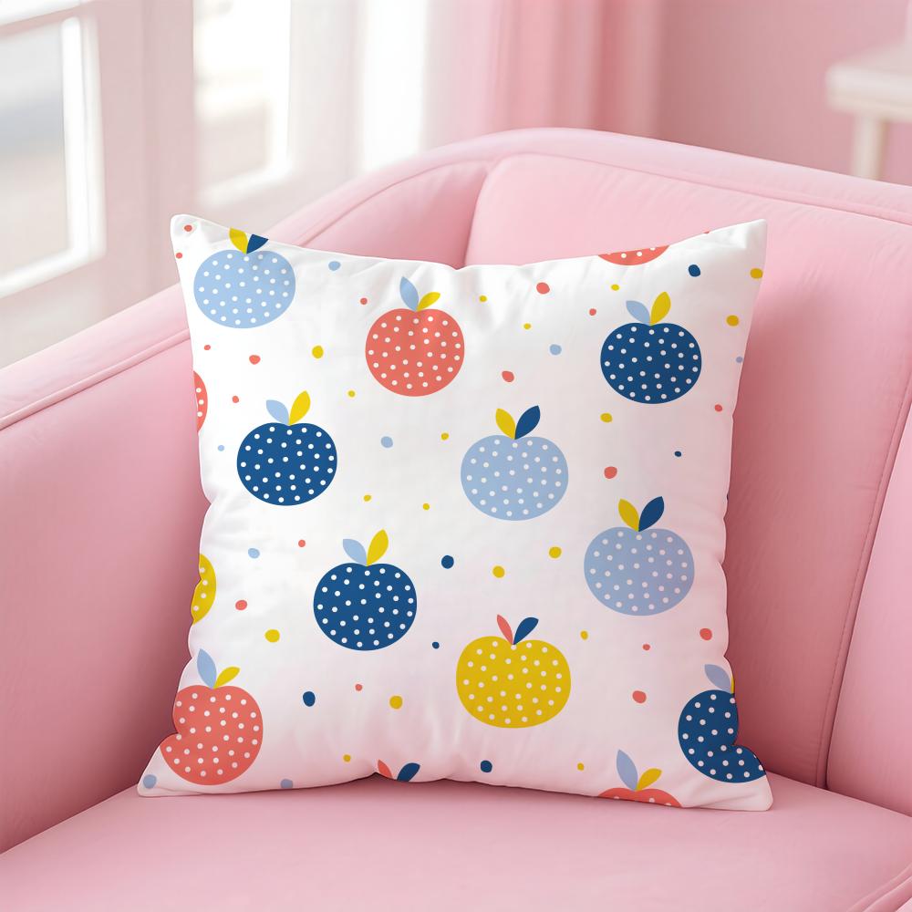 Nordic Simple Floral Polka Dot Plants Art Cushion Cover Pillowcase Short Plush Invisible zipper Room Sofa Cushion Cover