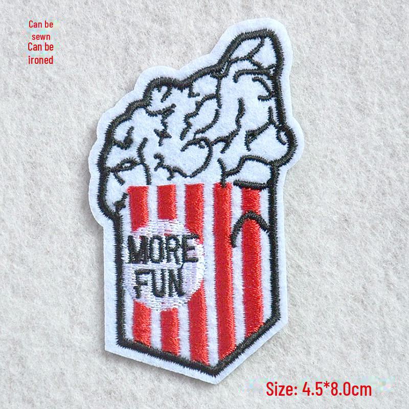 Cartoon Embroidery Patch Set for Clothing: Jeans, Down Jackets, and Repair