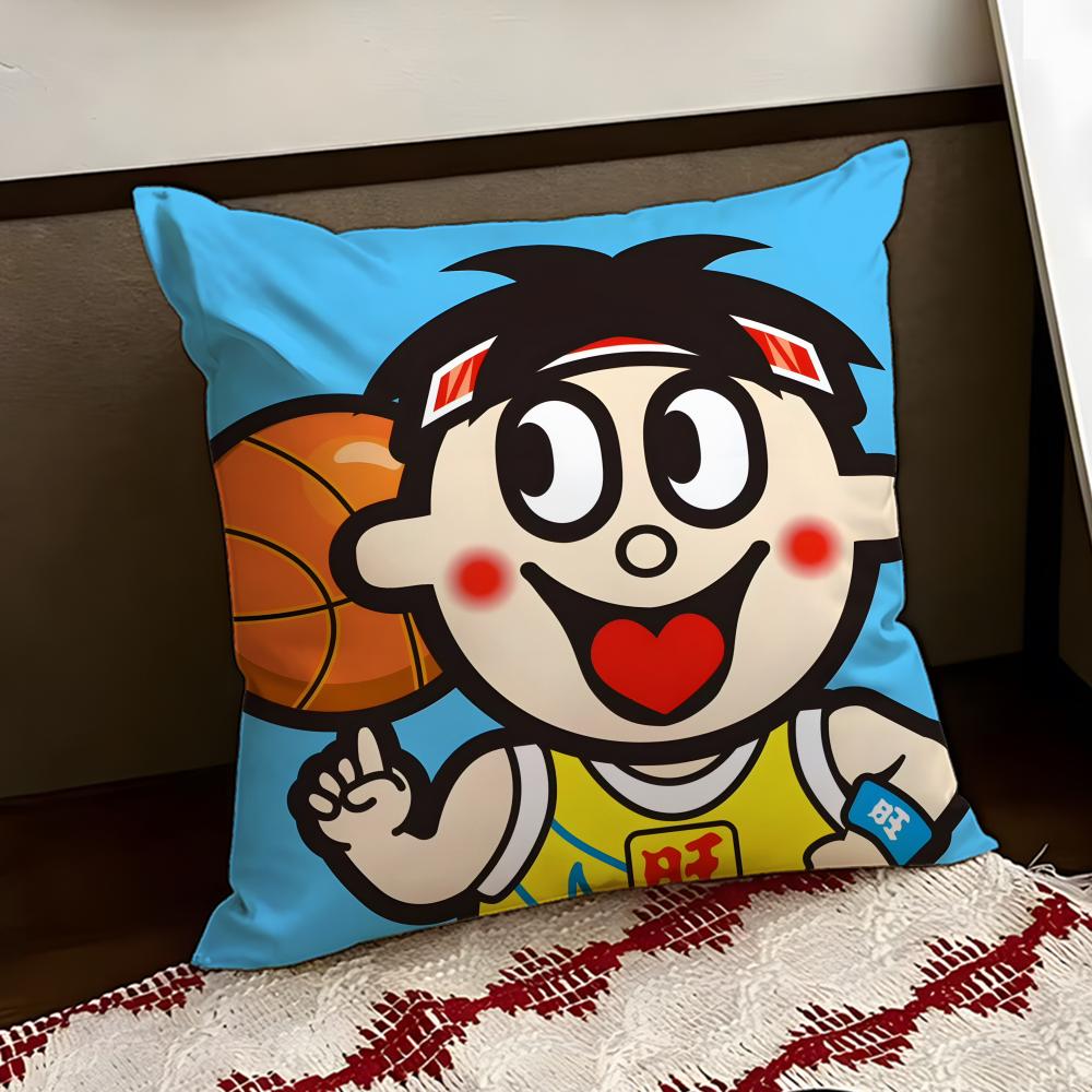 cartoon WWangzai Cushion Cover Reversible Soft Durable Pillow Cover Home  Car MultiScene Use for Daily Comfort