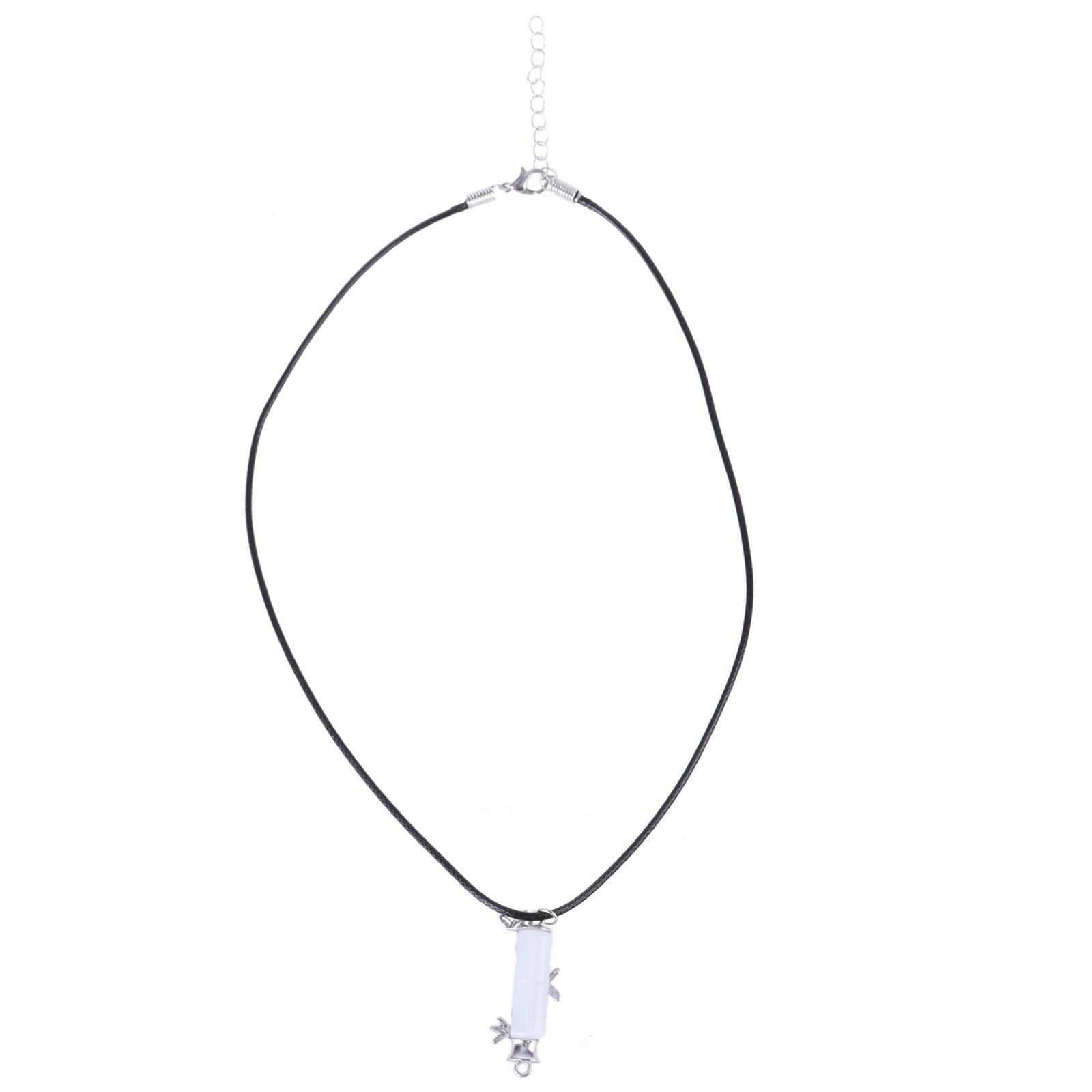 

Элегантное бамбуковое сегментированное ожерелье с подвеской, регулируемая длина, цепочка на ключицу, стильный аксессуар для любителей моды белый