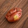 Purple Clay Koi & Crab Incense Holder: Creative Tea Ceremony Table Ornament for Wealth & Tea Play