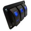 3-Gang Toggle Rocker Switch Panel for Car/Boat/Marine/RV