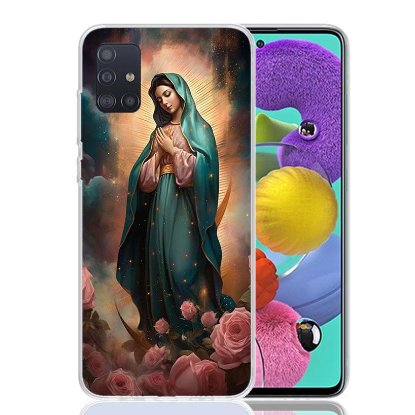 Virgin De Guadalupe Virgen Mary Phone Case For Samsung Galaxy A52 A32 A22 A12 A02S A50S A30S A51 A31 AA71 Note 20 Ultra 10 S10 P