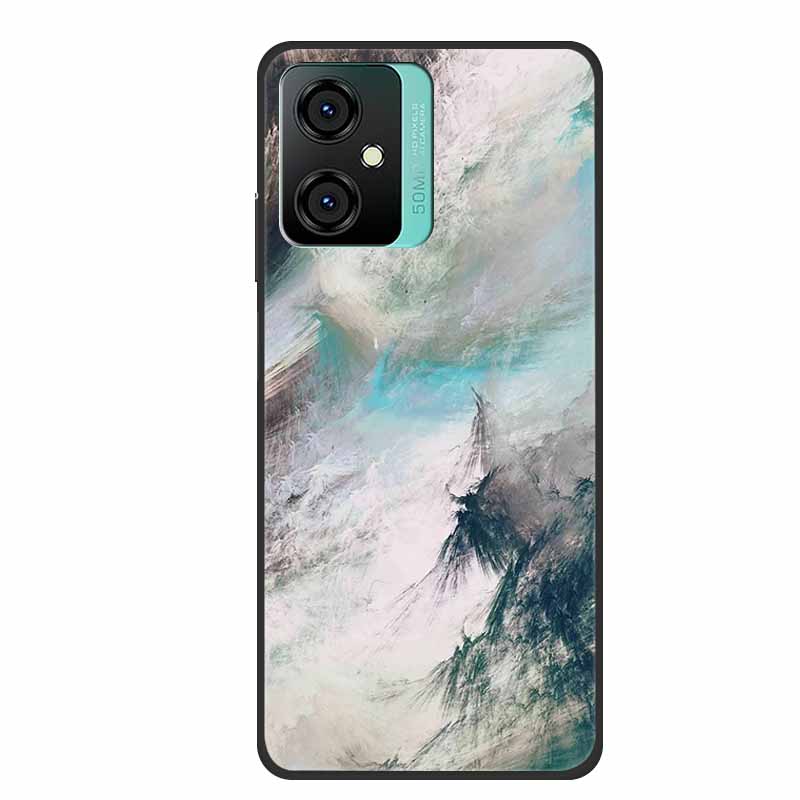 For Blackview Oscal C70 Phone Cover Case Luxury Silicone TPU For Blackview Oscal C 70 Soft Marble Flowers Protective Cases Coque