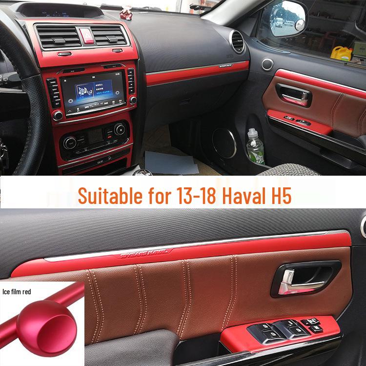 Haval H5 (2013-2018) Nálepky na vnútorné lišty z uhlíkových vlákien pre konzolu a radiacu páku