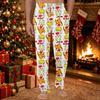 Men's Christmas Print Casual Pants with Pockets Color Trousers