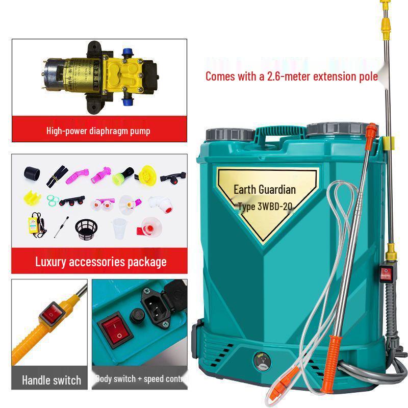 New High-Pressure Automatic Electric Backpack Sprayer with Lithium Battery