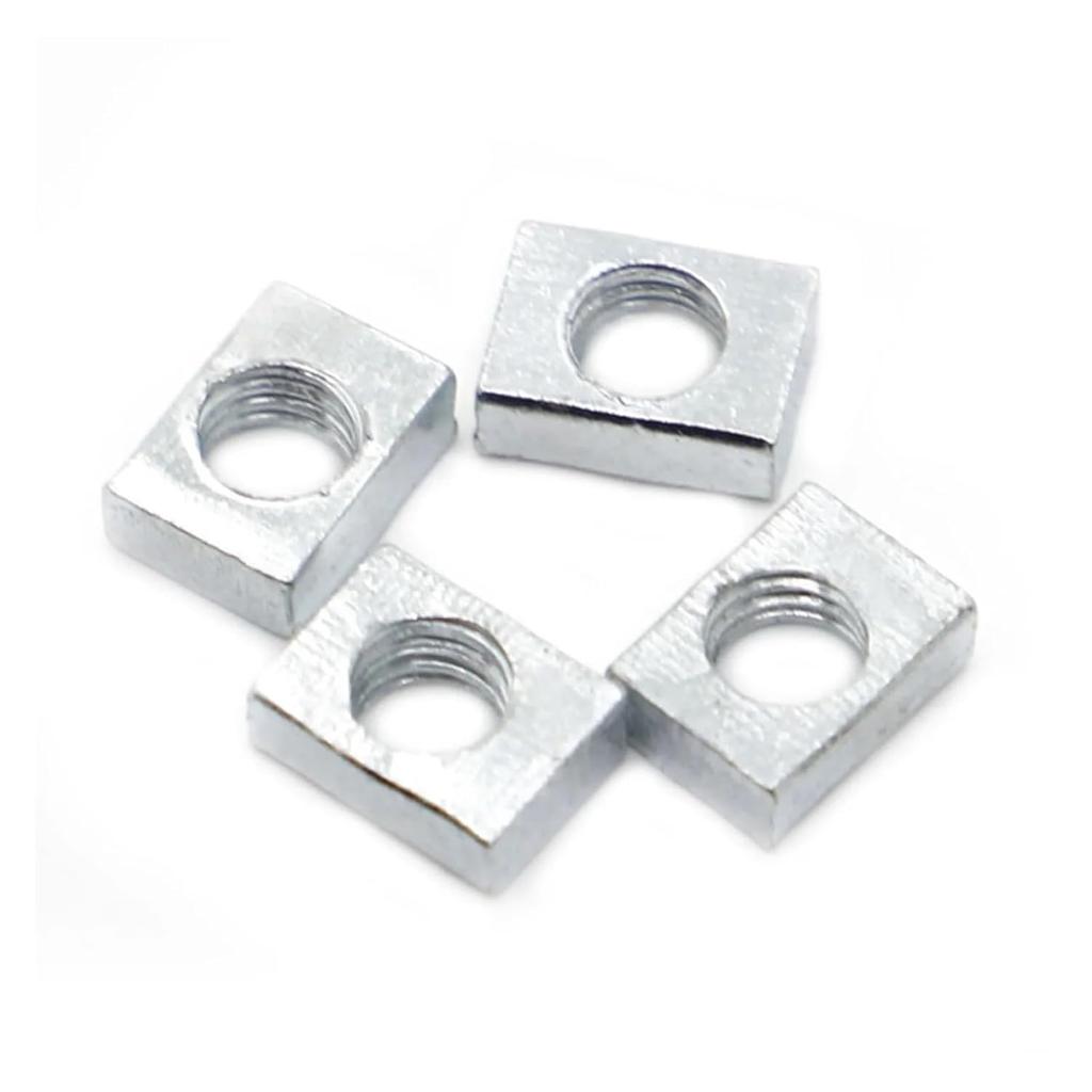 5-50pcs Thin Square Nut M3 M4 M5 M6 M8 Zinc Plated Steel Rectangular Nuts Slider Block for Aluminum Profile Accessory(M3x5x8x2 50pcs)