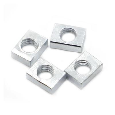 5-50pcs Thin Square Nut M3 M4 M5 M6 M8 Zinc Plated Steel Rectangular Nuts Slider Block for Aluminum Profile Accessory(M3x5x8x2 50pcs)