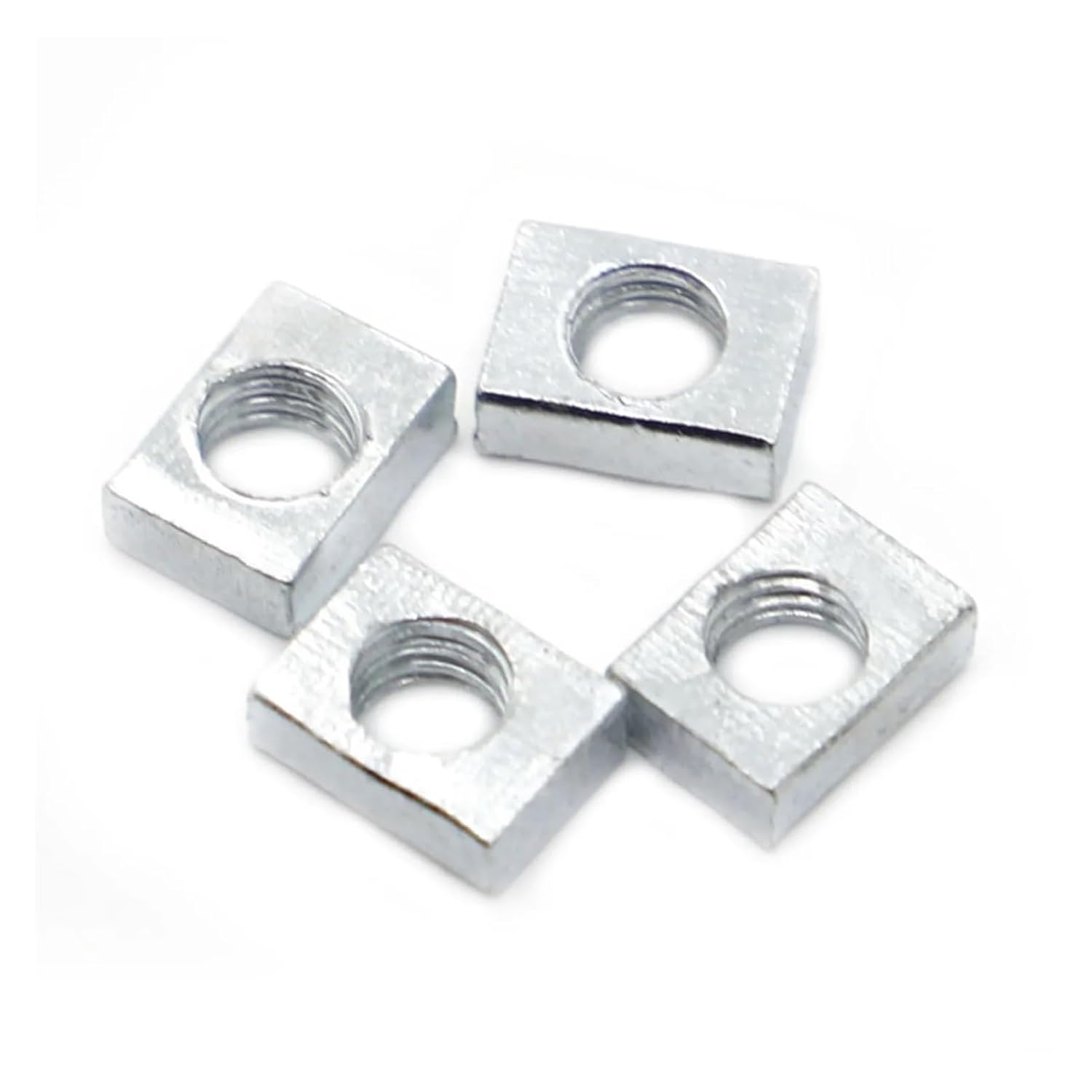 

5-50pcs Thin Square Nut M3 M4 M5 M6 M8 Zinc Plated Steel Rectangular Nuts Slider Block for Aluminum Profile Accessory(M3x5x8x2 50pcs) M4x6x8x2 10pcs