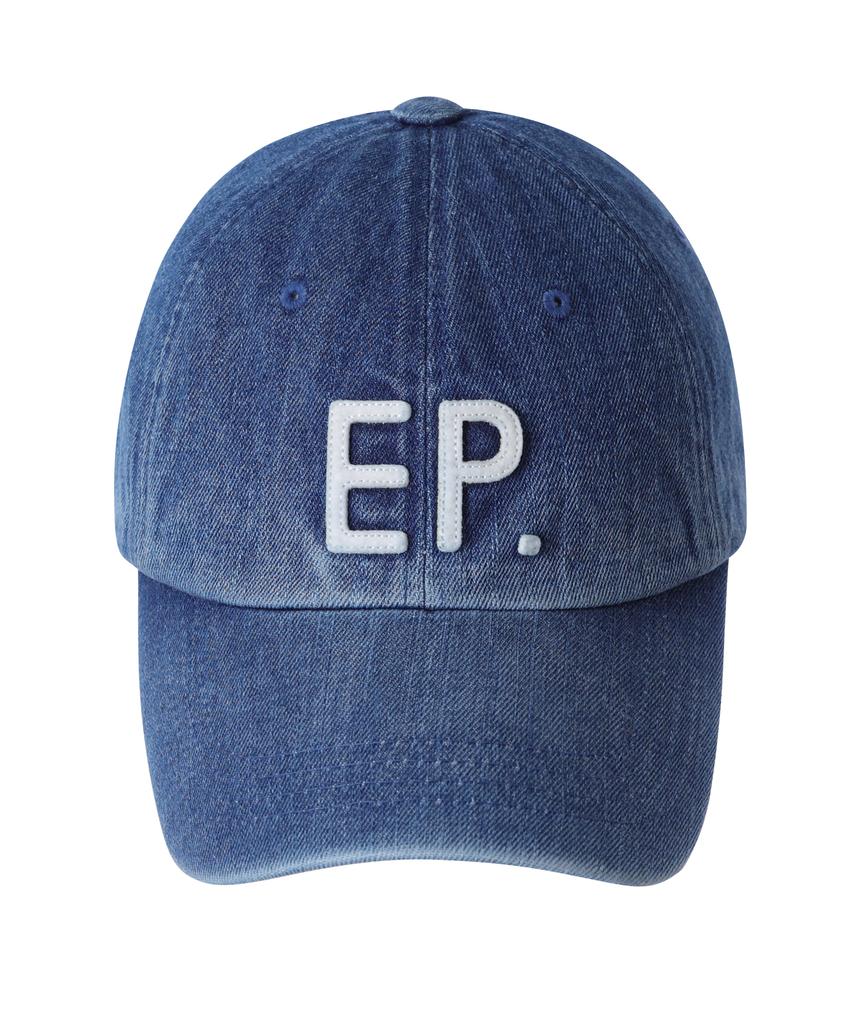 Ipidibellob Ep Applique Denim Washed Ball Cap Medium Indigo