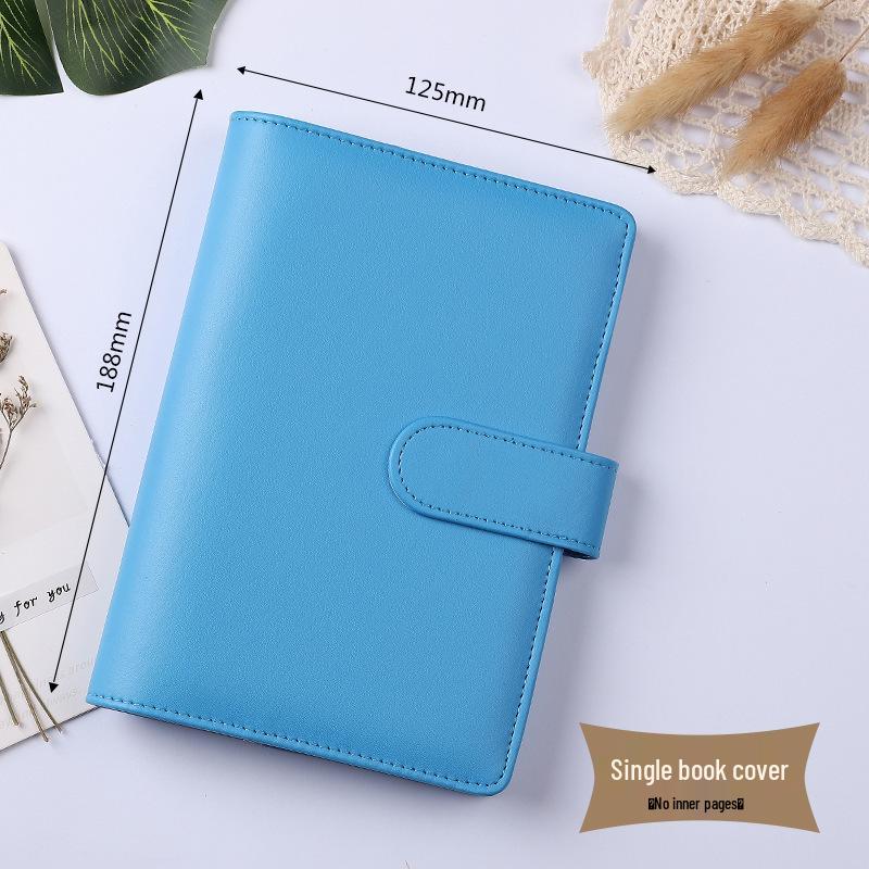 A6 Macaron PU Binder Notebook Cover - Detachable Planner, Fresh Design, Creative Stationery