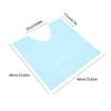 25 Pcs Disposable Toilet Mat Training Floor Mat Non-slip U-shaped Contour Incontinence Pads Toilet Training Rug