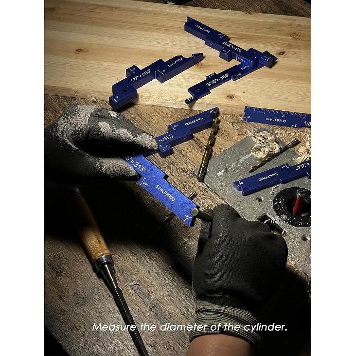 Router Setup Blocks Woodworking 7pcs Aluminum Precision Router Table Set Up Bars for Woodworking & Routers Setup Bars Woodworking Setup Thickness,