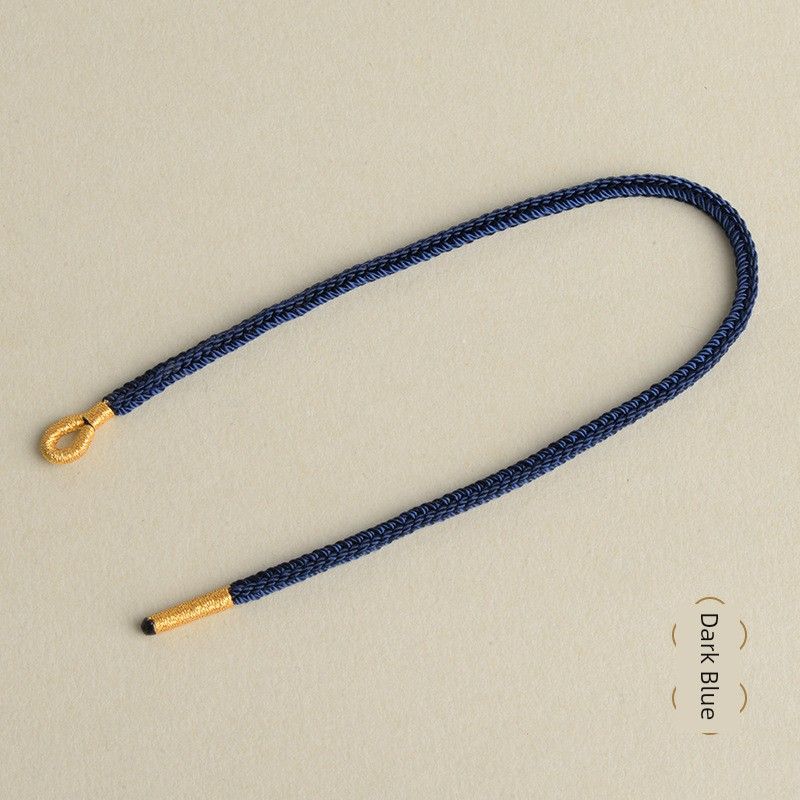 

Веревка Новое поступление Ремешок для переноски Отделка Золотая проволока Плетеная веревка Аксессуары Можно сочетать с бусинами Браслет DIY Украшение 8-прядная веревка Универсальная Dark Blue