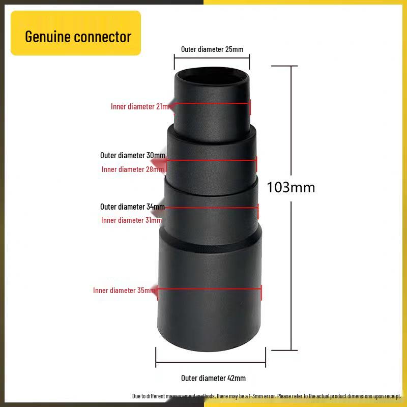 Complete Vacuum Cleaner Adapter Set: Reducing Hose & Quick Connectors (32mm to 35mm, 32mm to 32mm)