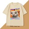 Funny Cat Skiddy Syndrome T-shirt for Women Silly Cat T-shirt Ugly and Stupid T-shirt