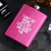 Shangqi Pink Metal Hip Flask Set for Women