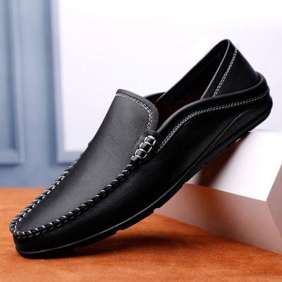 Newest Mens Shoes Genuine Leather Loafers Shoes Men Soft Driving Footwear Man Casual Slip On Flats Handmade Formal Business Oxfords