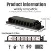 8 Holes Cable Organizer Self Adhesive Cable Clips USB Cable Management Clamp Home Desk Wall Cord Holder Charging Wire Manager
