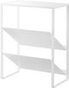 Yamazaki Tower Bottle Rack with Countertop, White, 1336, for Under-Sink Bottles and Jugs, W34 X D22.5 X H42.3cm