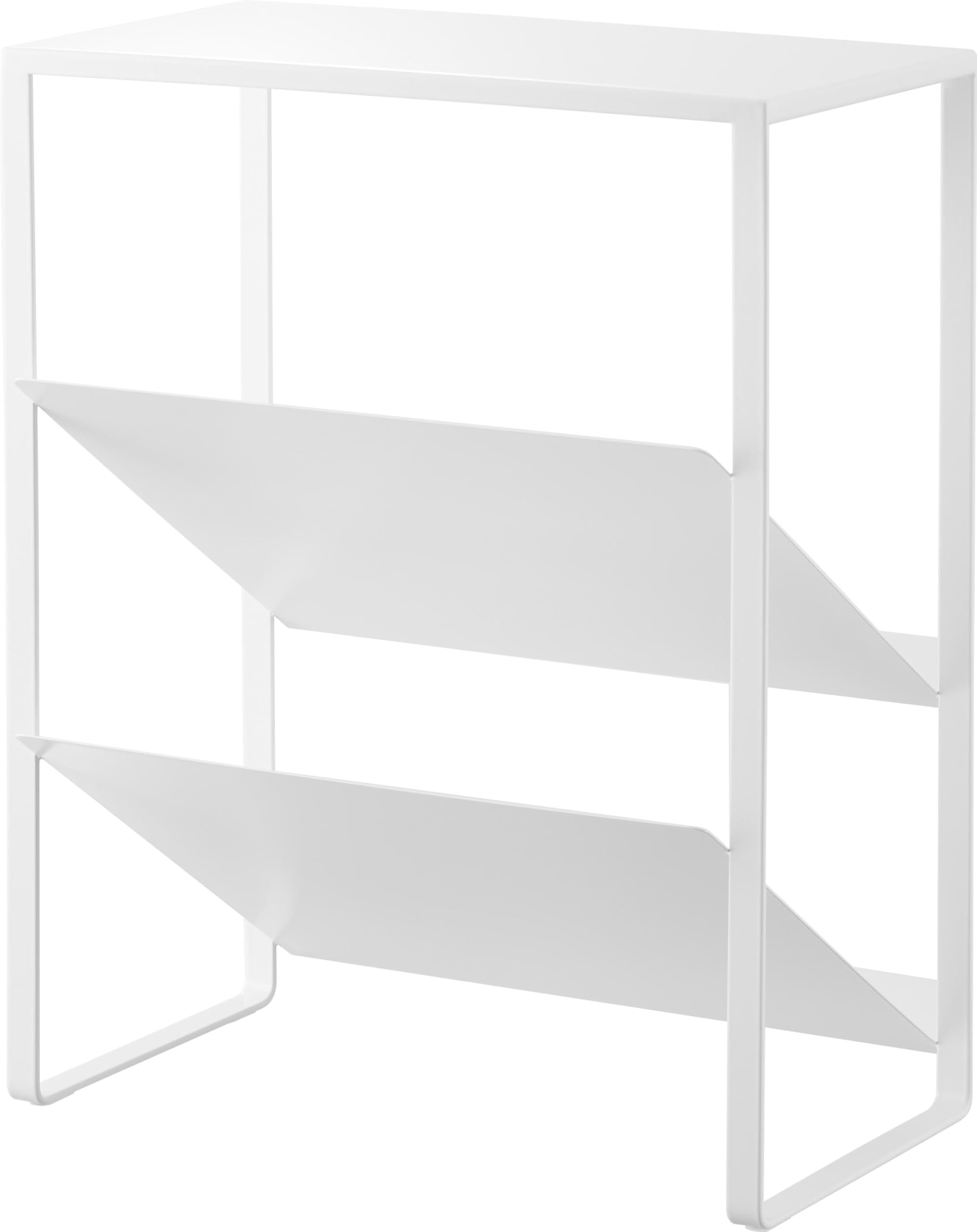 

Yamazaki Tower Bottle Rack with Countertop, White, 1336, for Under-Sink Bottles and Jugs, W34 x D22.5 x H42.3cm