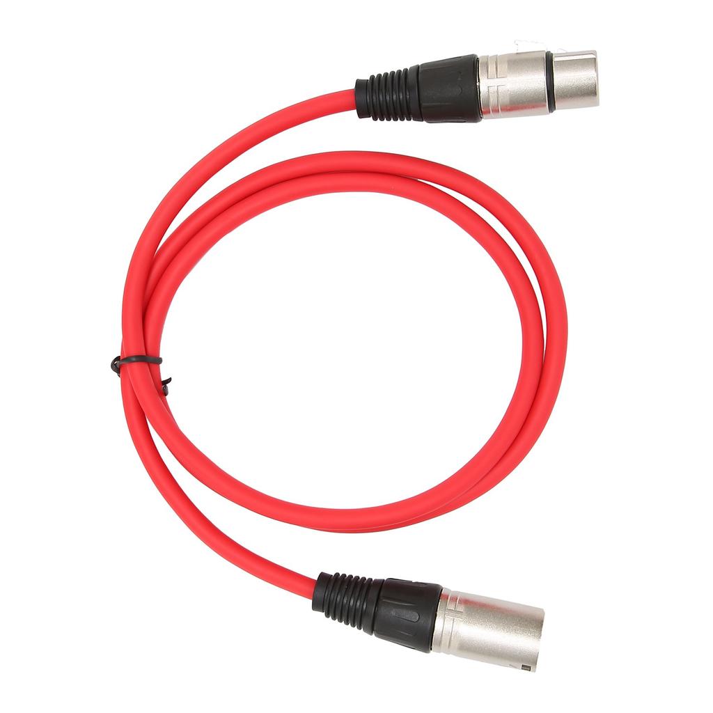 3‑Pin Male to Female Microphone Cable Durable o Adapter Cable for MicrophoneRed