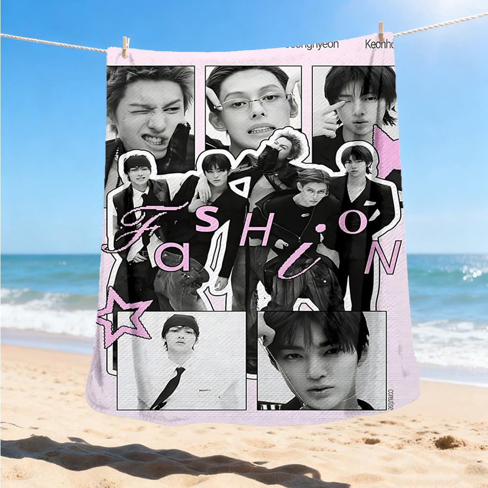 1pc Cortis, K pop Outdoor Personalized Flannel Blanket, Soft, Lightweight Personalized Flannel Blanket, Digital Printing,