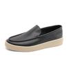 Fashion Classic Leather Mens Formal Loafers Simple Dress Moccasins Breathable Slip on Flats Leisure Walk Driving Shoes Man Driving Shoes