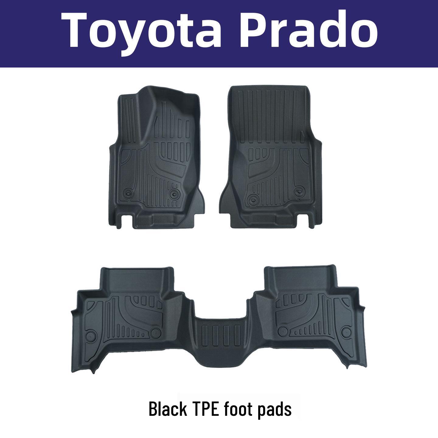 Toyota Prado Безодоровые Экологичные Коврики из TPE для Экспорта 24-26 Prado LC150 (5 seats)