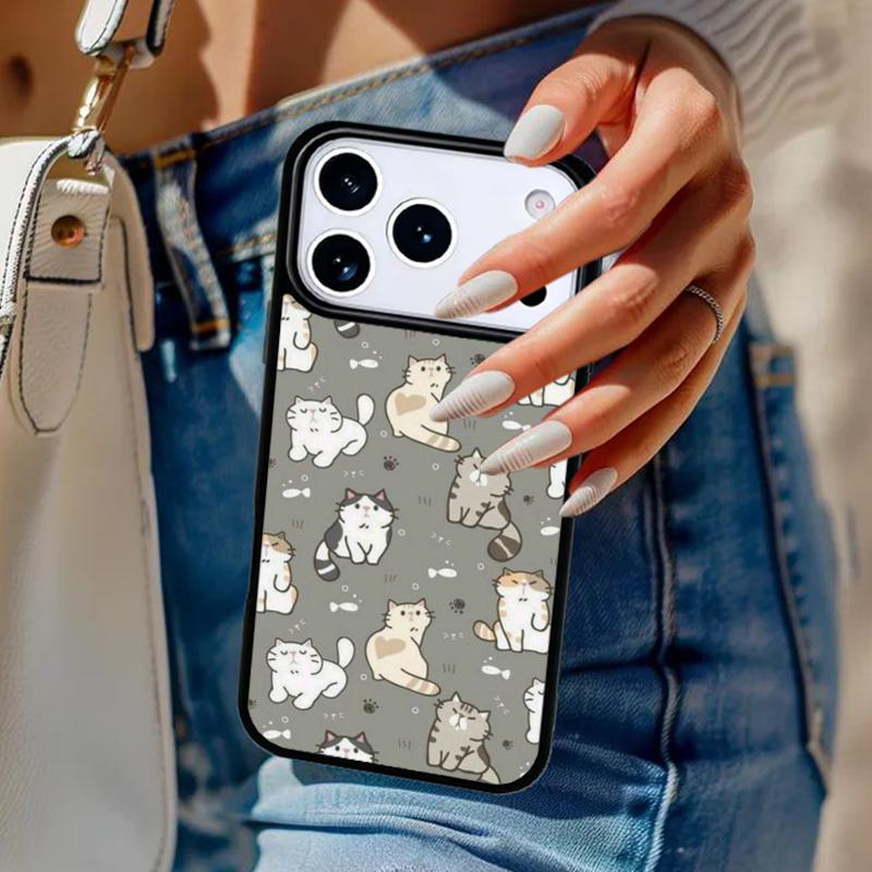 Süße Katzen-Handyhülle Für iPhone 17 Air 14 15 13 12 Max Hülle Für Apple 14 15 16 16e 11 Pro Max Plus