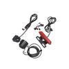 Electric Bike Light Set 5Pin Key Switch Headlight Horn Taillight with Turn Signal Front Rear Warning Lights and