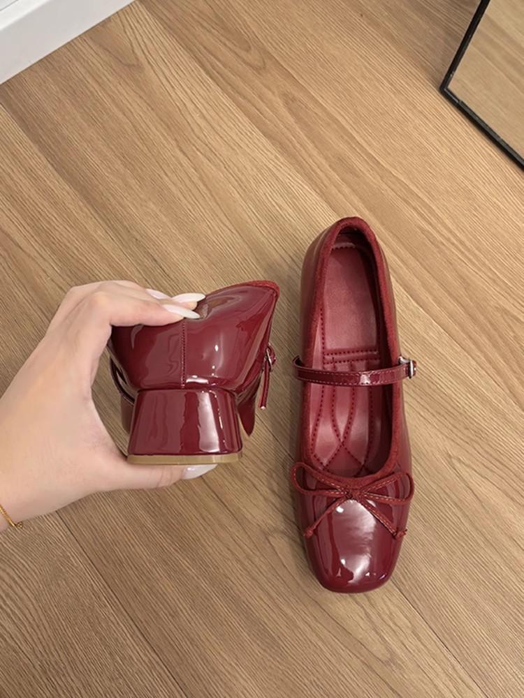 

Маленький мужской внутренний подъем 7 см туфли Мэри Джейн с бантом и пряжкой-одной пряжкой женские туфли на толстом каблуке в стиле ретро 40