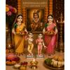 Polvere di Marmo Iskon Radha Krishna Murti Coppia Giugale Radhe Shyam Murti Statua Idolo per Casa Pooja Pezzo Regalato Idolo di Janmashtami Misura 22,86 cm
