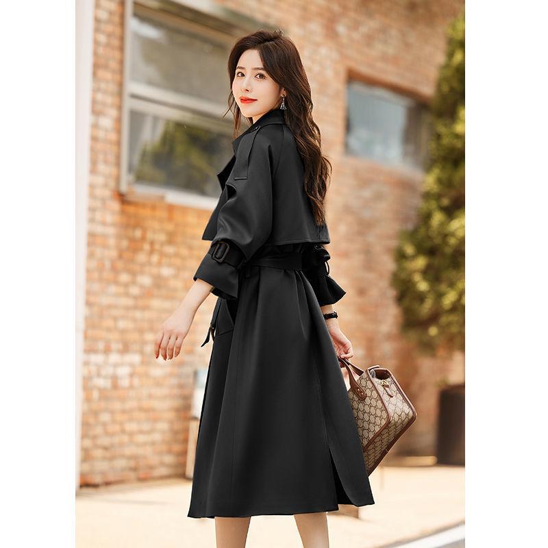 

Women s Mid-Length Casual Trench Coat - 2025 Autumn Fashion Overcoat S 85-100 Jin
