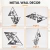 ABUL-Scenery Theme Decor Wall Art Decorations Mountain Metal Wall Decor Wall Sign Metal Wall Gift Triangle Wall Art For Room