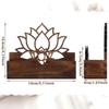 Lotus Shape Tissue Box Holder Wooden Napkin Stand Fashion Card Storage Box  Office Desktop