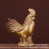 Pure Brass Copper Hen Zodiac Rooster Home Decoration Craft Ornament Bronze Art
