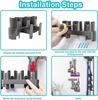 Durable And Sturdy Vacuum Cleaner Attachment Holder For Wall Storage Vacuum Cleaner Nozzle Brush