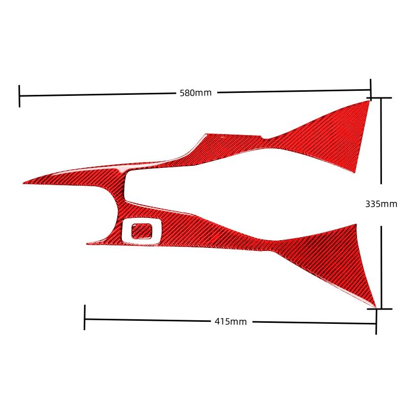 

For Chevrolet Camaro 2017-2022 Accessories Carbon Fiber Car Central Gear Panel Water Cup Decorative Frame Sticker Trim Cover