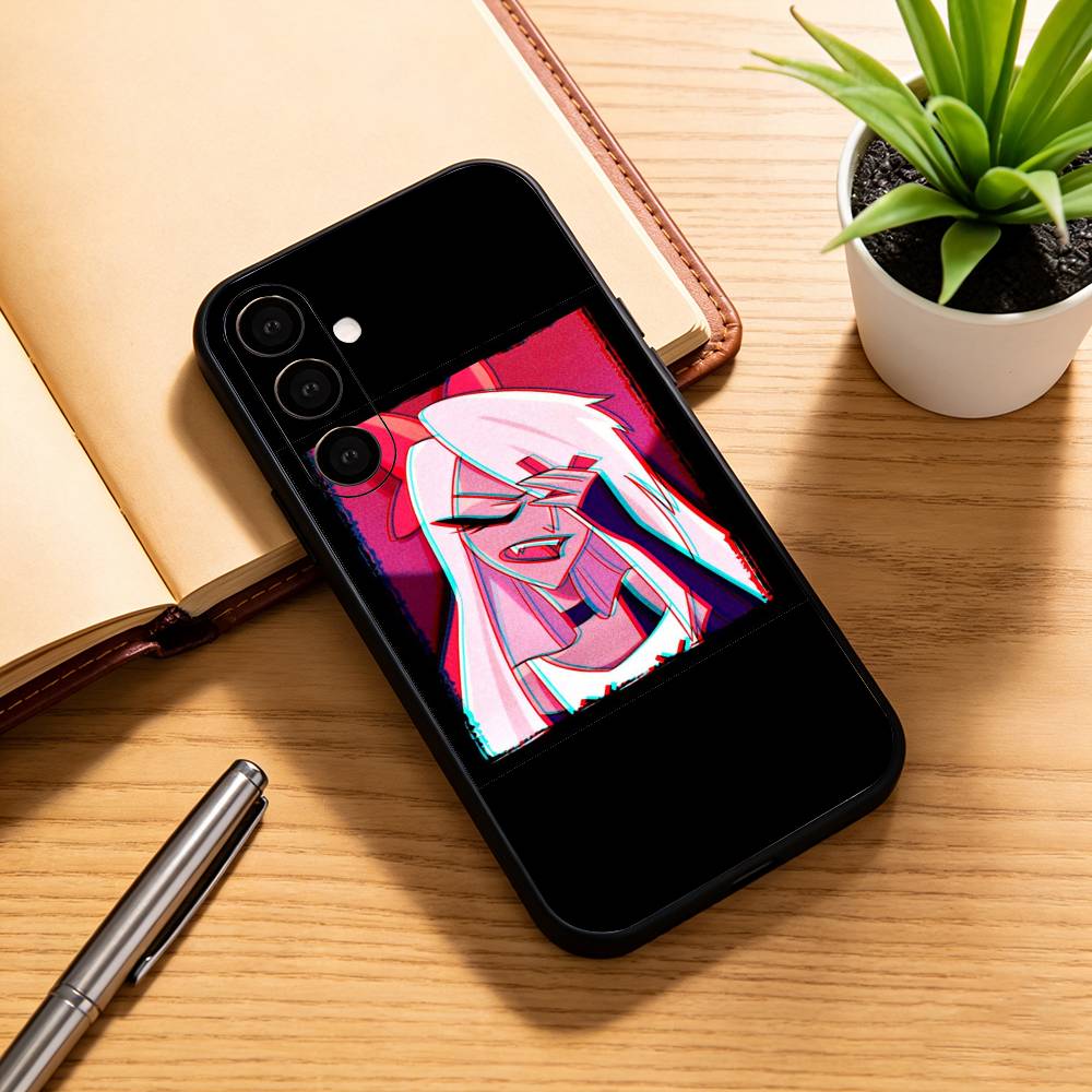 H-hazbin hotel V-veggie Чехол для телефона для Samsung Galaxy A73, A72, A71, A70, A53, A52, A51, Другие Мягкий Черный Чехол Samsung a51 4g