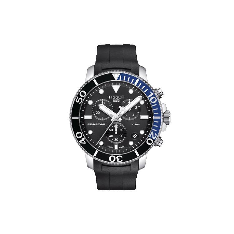 Tissot Starfish Collection Quartz Movement Men's Watches Watch 45.5mm Black Dial Stainless Steel Case T120.417.17.051.02