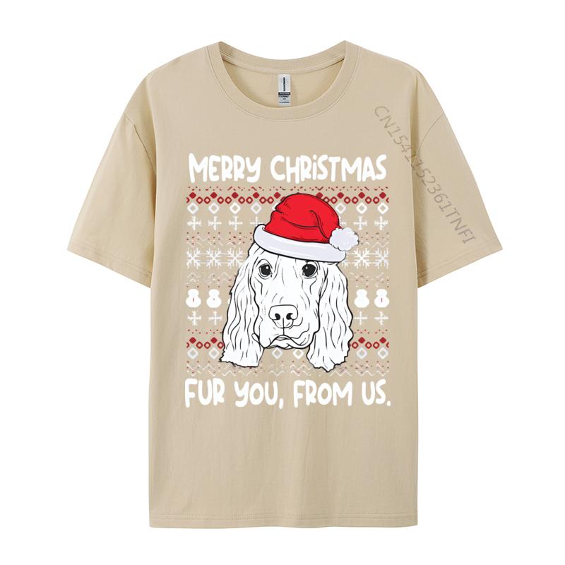 Hip Hop Cocker Spaniel Christmas Funny Dog Lover Tshirt Men T Shirt Funny Cotton Tops Tees Party Printed Tshirt