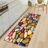 Colorful Pebble Pattern Non Slip Kitchen Floor Mat Waterproof Door Mat for Home Decor