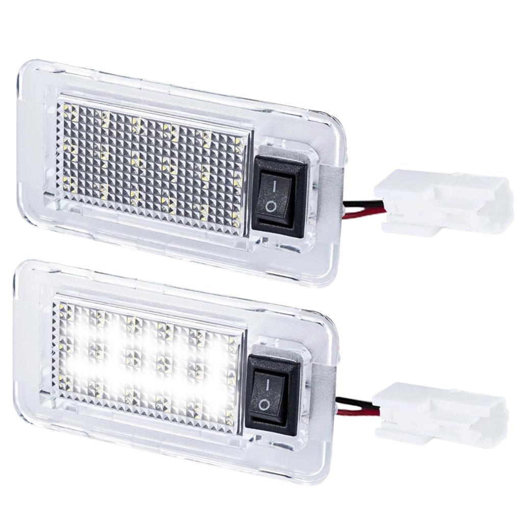 Universal LED Luggage Lamps for Toyota Type Room Interior Trunk with Genuine Replacement Set of 2 UP-BASE B, Lamp, Light, Light, Switch, Parts,