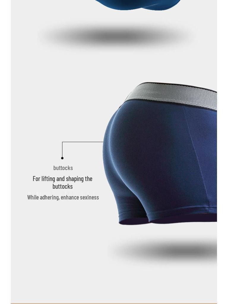 Men's Anti-Displacement U-Convex Varicocele Boxer Briefs with Scrotal Support Pouch