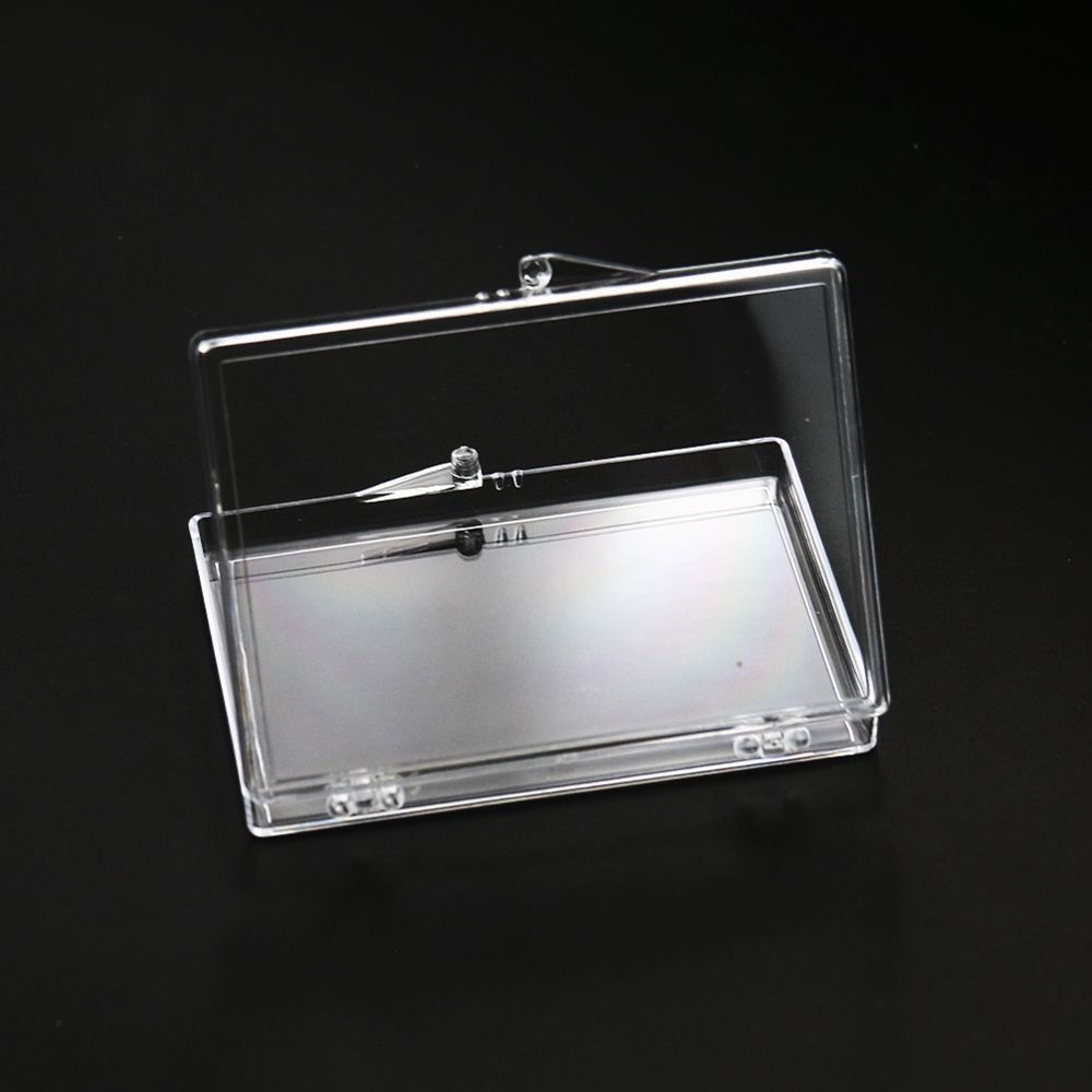 Board Transparent Square Flip Box Nail Storage Box Nail Tips Display Container False Nail Organizer