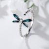 Personalisierter Insekt Libelle Design mit einem offenen Ring Retro und minimalistischer Stil Tropfölring